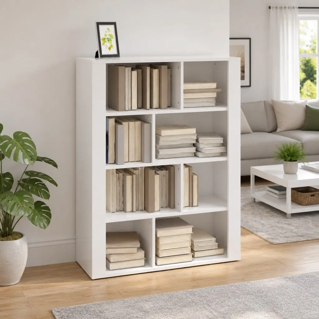 White High Gloss Sideboard Cabinet for Storage