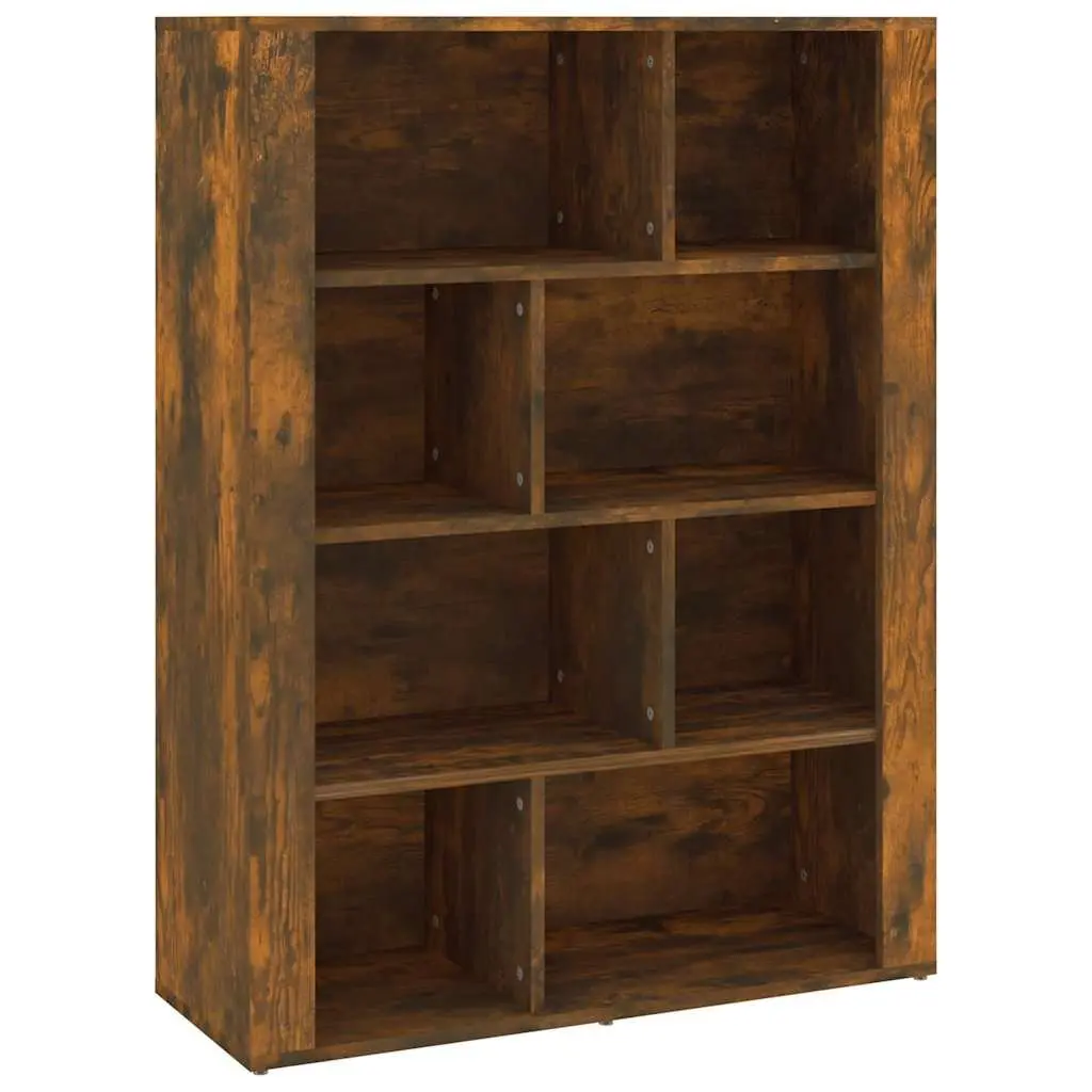 Brown Engineered Wood Storage Cabinet with Compartments