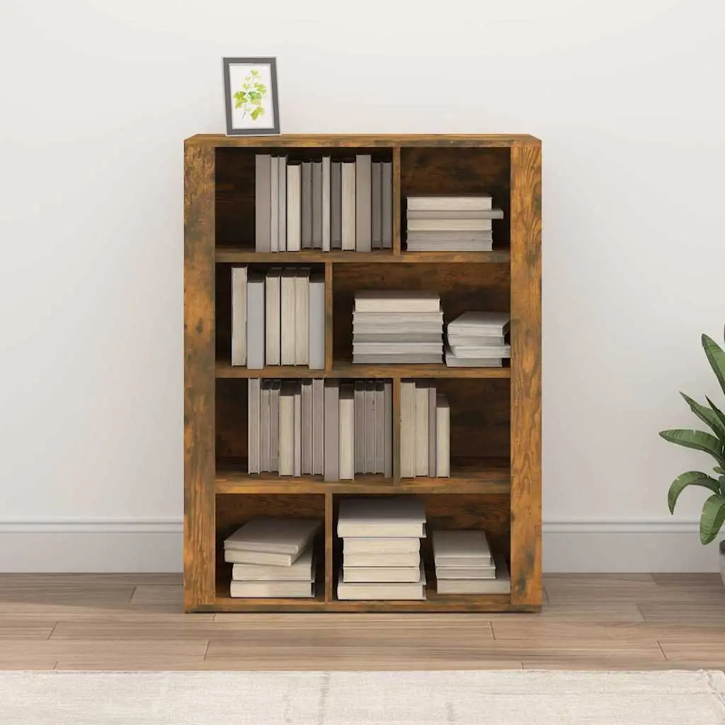 Brown Engineered Wood Storage Cabinet with Compartments