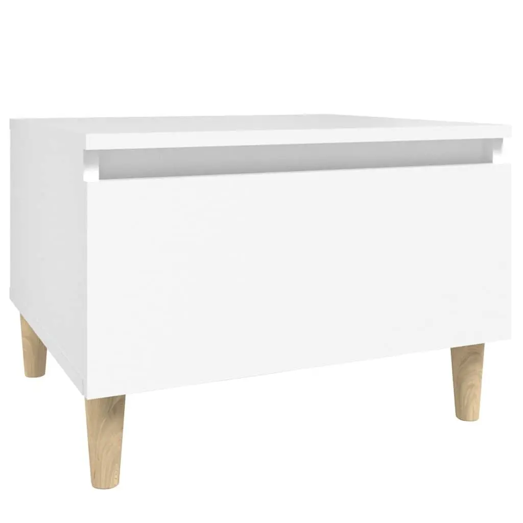 White End Table with Drawer for Organized Storage