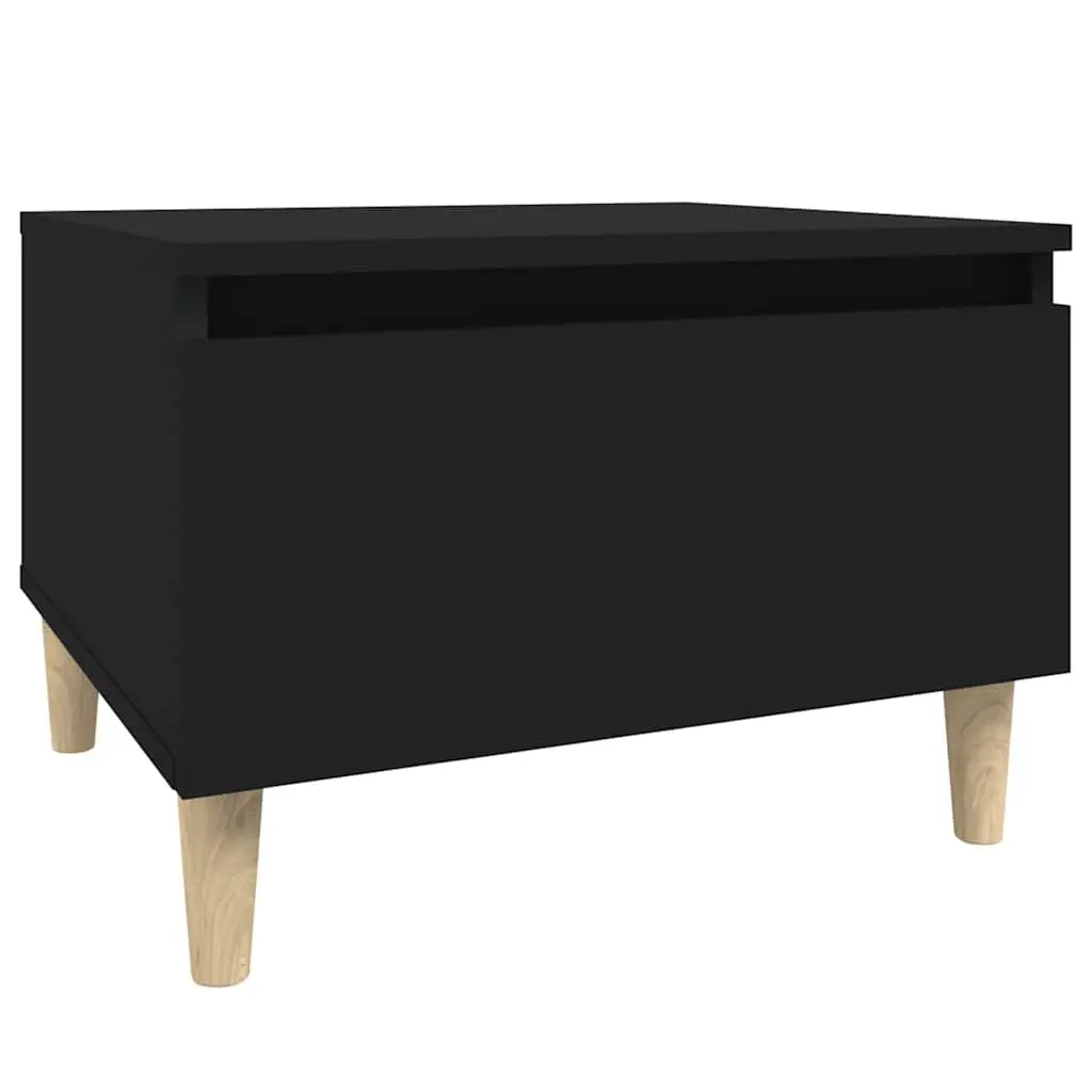 End Table Black Side Accent Living Room Storage Drawer Scandinavian Furniture