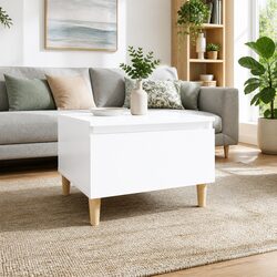 High Gloss White End Table for Modern Living Spaces