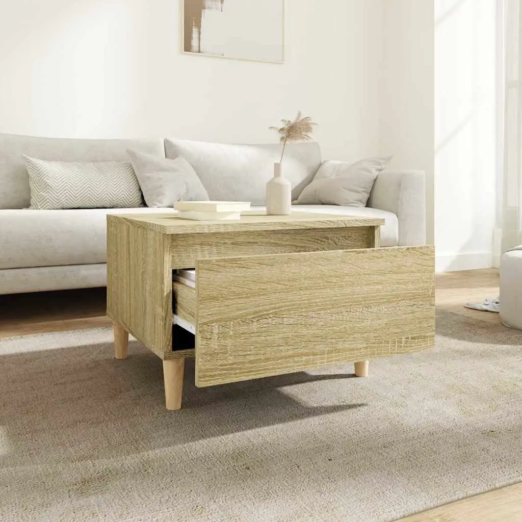 Sonoma Oak Brown Engineered Wood End Table