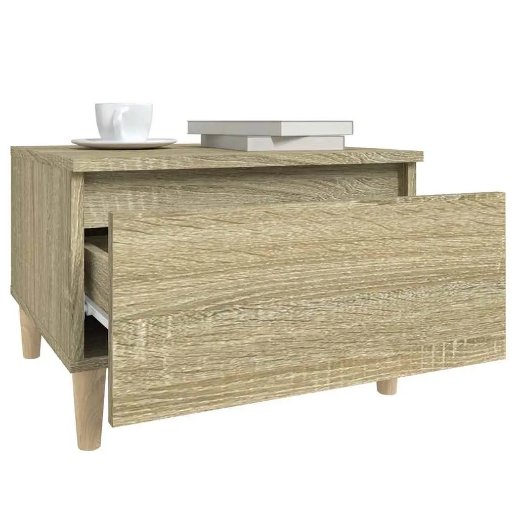Sonoma Oak Brown Engineered Wood End Table