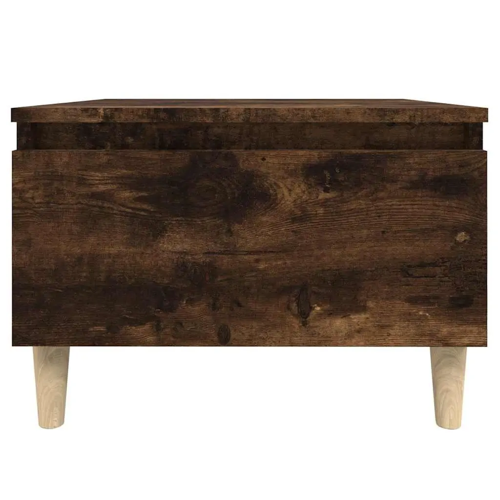 Brown Scandinavian End Table with Drawer