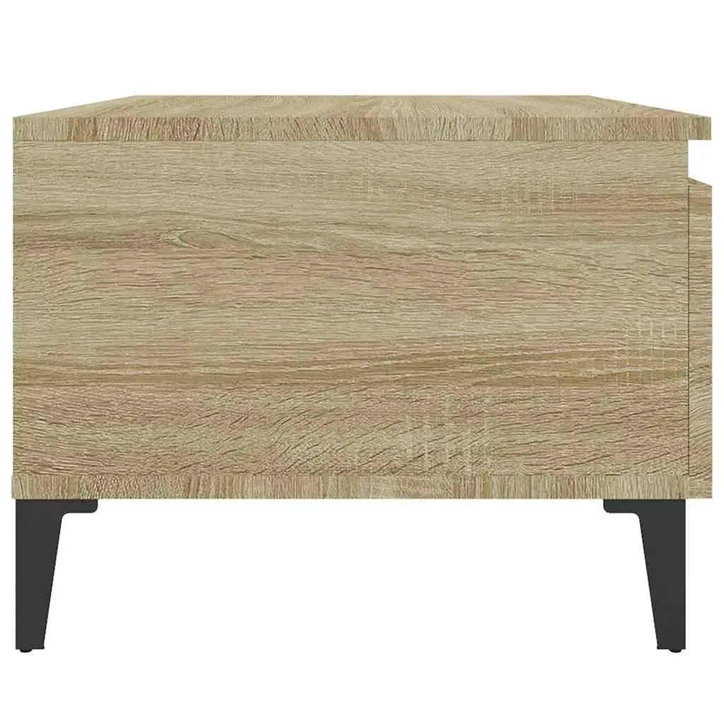 Brown Side Table with Drawer Storage for Living Room