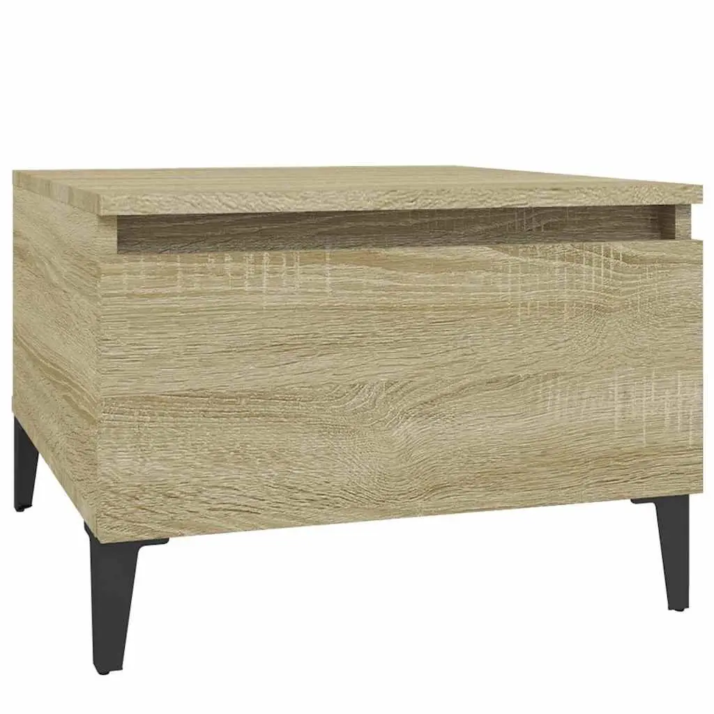 Brown Engineered Wood End Tables with Drawers