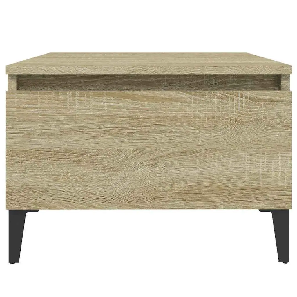 Brown Engineered Wood End Tables with Drawers