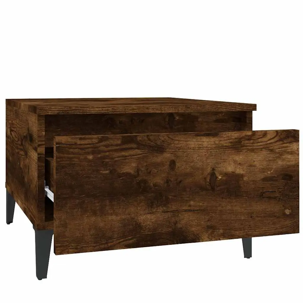 Industrial Style End Tables Set with Storage Drawers
