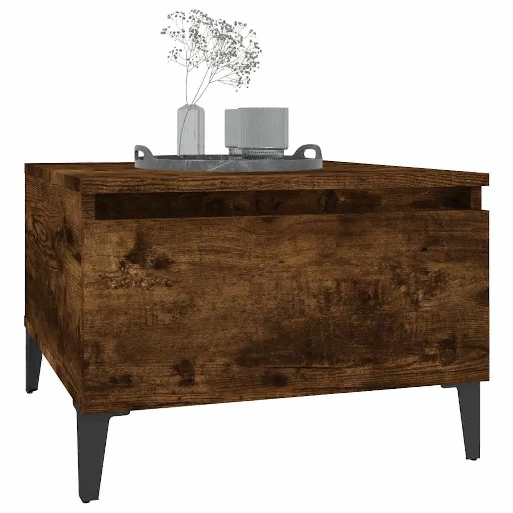 Industrial Style End Tables Set with Storage Drawers
