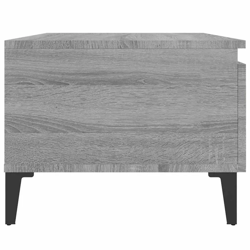 Side Tables Engineered Wood Grey 50 x 46 x 35 cm Set of 2