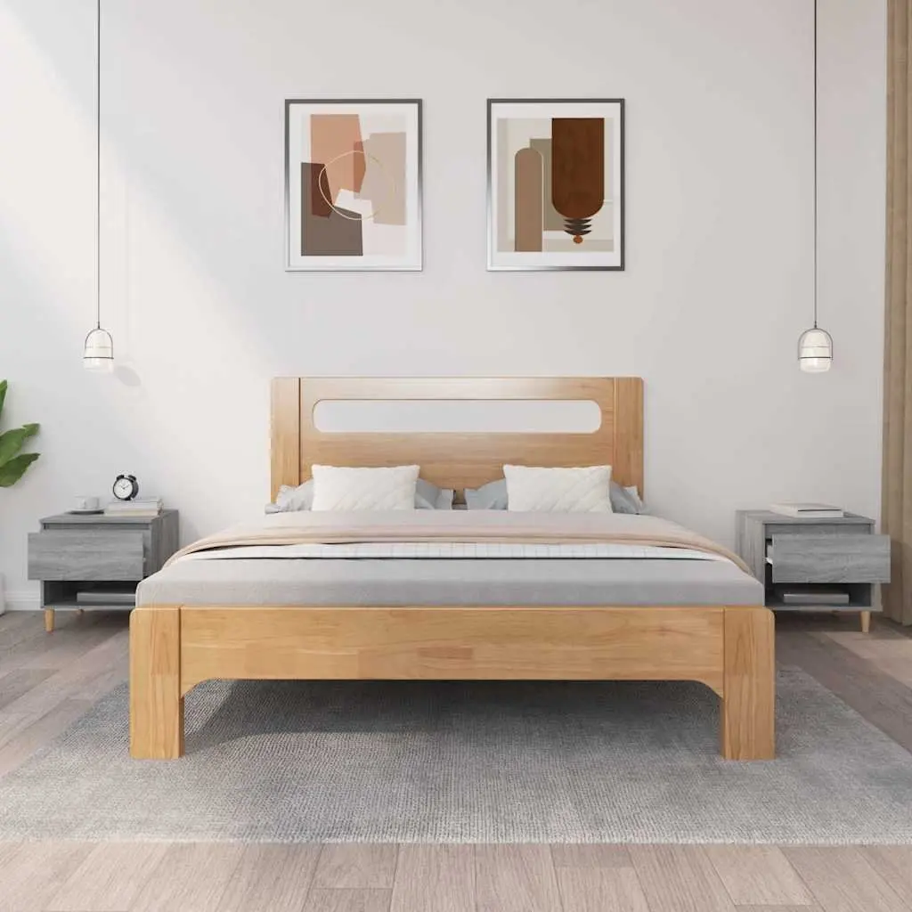 Bedside Tables 2 pcs Grey Sonoma 50x46x50 cm Engineered Wood Nightstands