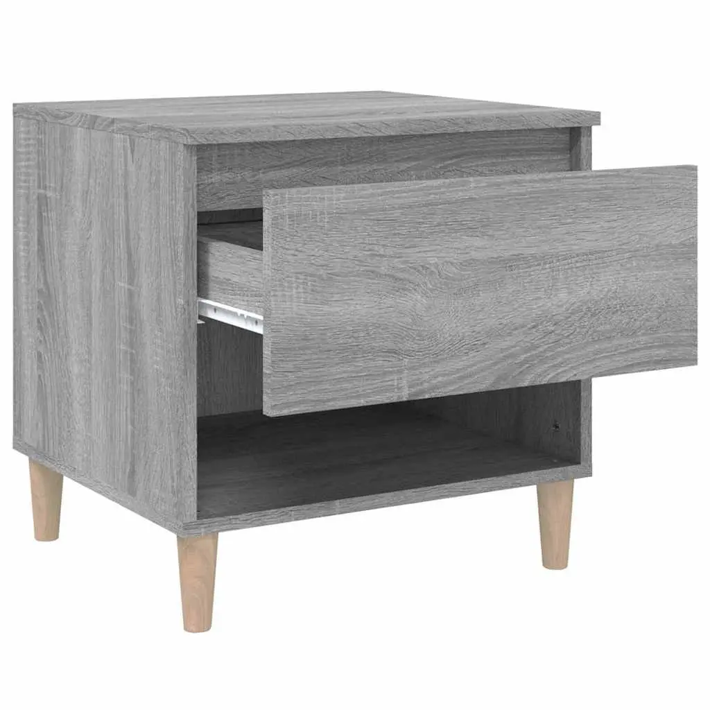 Bedside Tables 2 pcs Grey Sonoma 50x46x50 cm Engineered Wood Nightstands