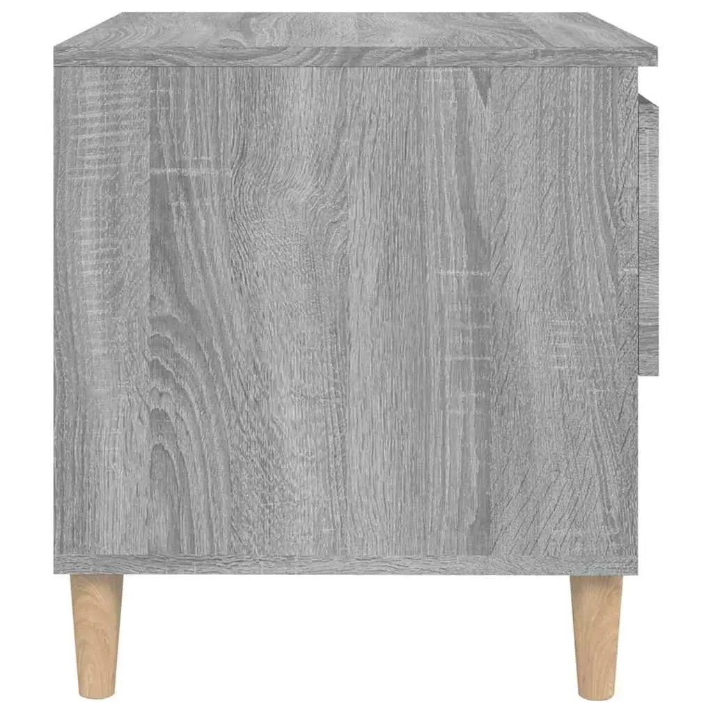 Bedside Tables 2 pcs Grey Sonoma 50x46x50 cm Engineered Wood Nightstands
