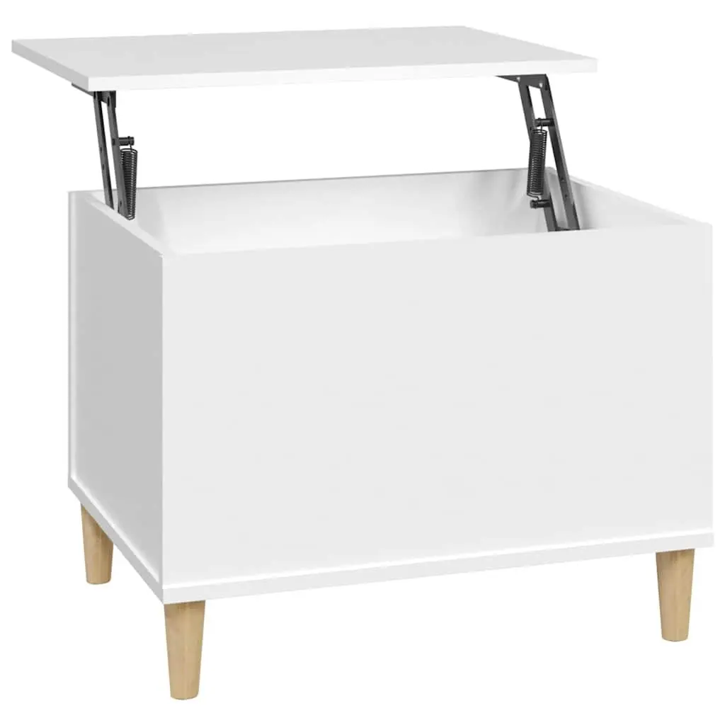 Lift-Top Coffee Table Engineered Wood 60x44.5x45 cm White