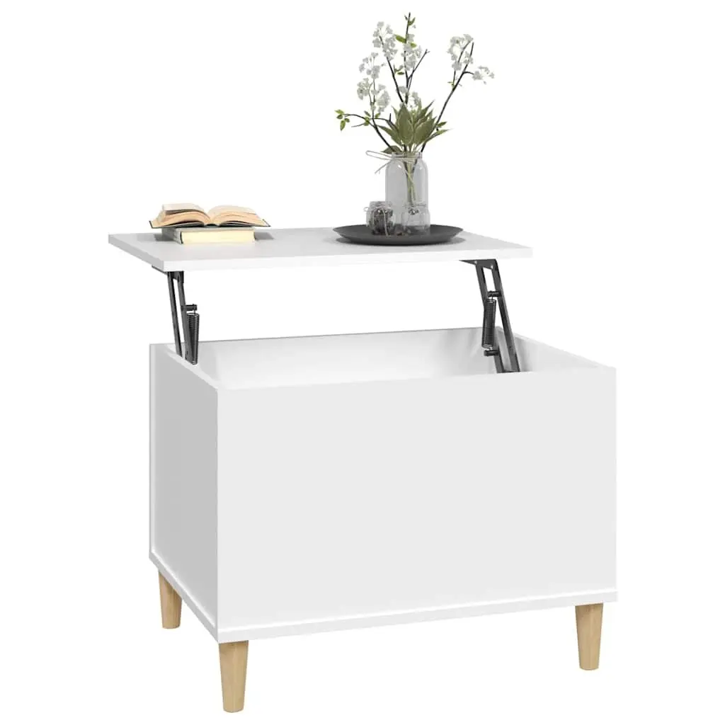 Lift-Top Coffee Table Engineered Wood 60x44.5x45 cm White