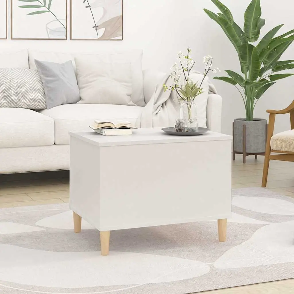 Lift-Top Coffee Table Engineered Wood 60x44.5x45 cm White