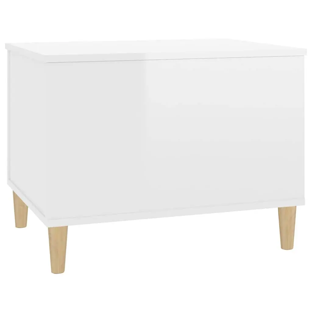 Coffee Table Lift Top White High Gloss Engineered Wood Storage Compartment