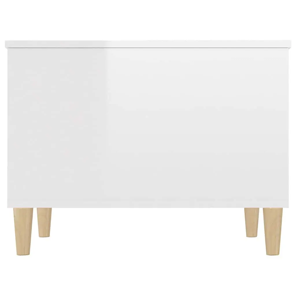 Coffee Table Lift Top White High Gloss Engineered Wood Storage Compartment