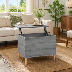 Sturdy Grey Sonoma Lift-Top Coffee Table for Living Rooms
