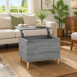 Sturdy Grey Sonoma Lift-Top Coffee Table for Living Rooms