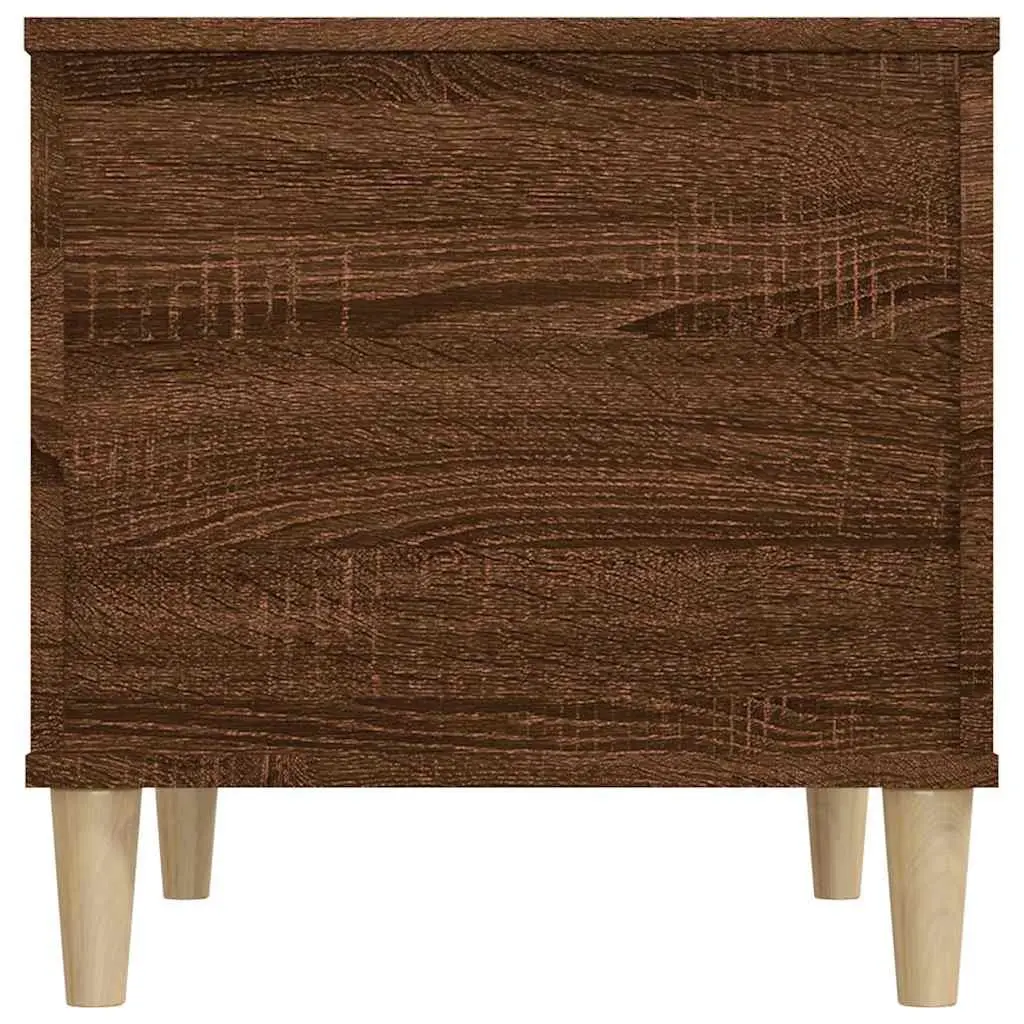 Brown Oak Coffee Table with Lift-Top Storage