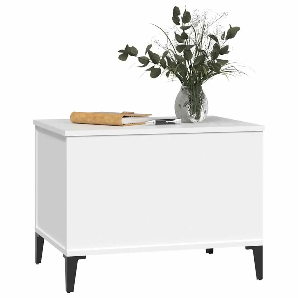 Lift-Top Coffee Table in White with Storage