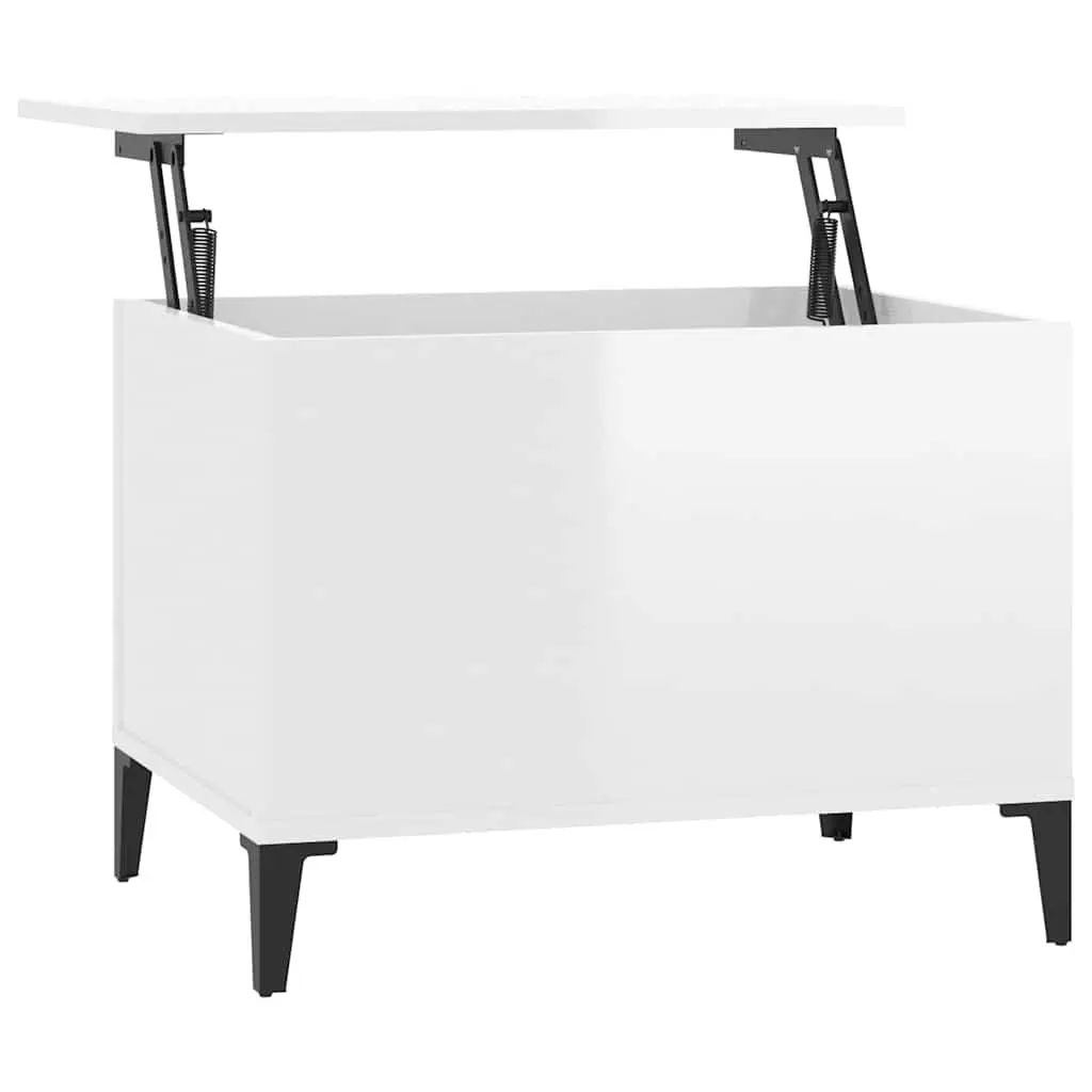 Coffee Table Engineered Wood 60x44.5x45 cm White