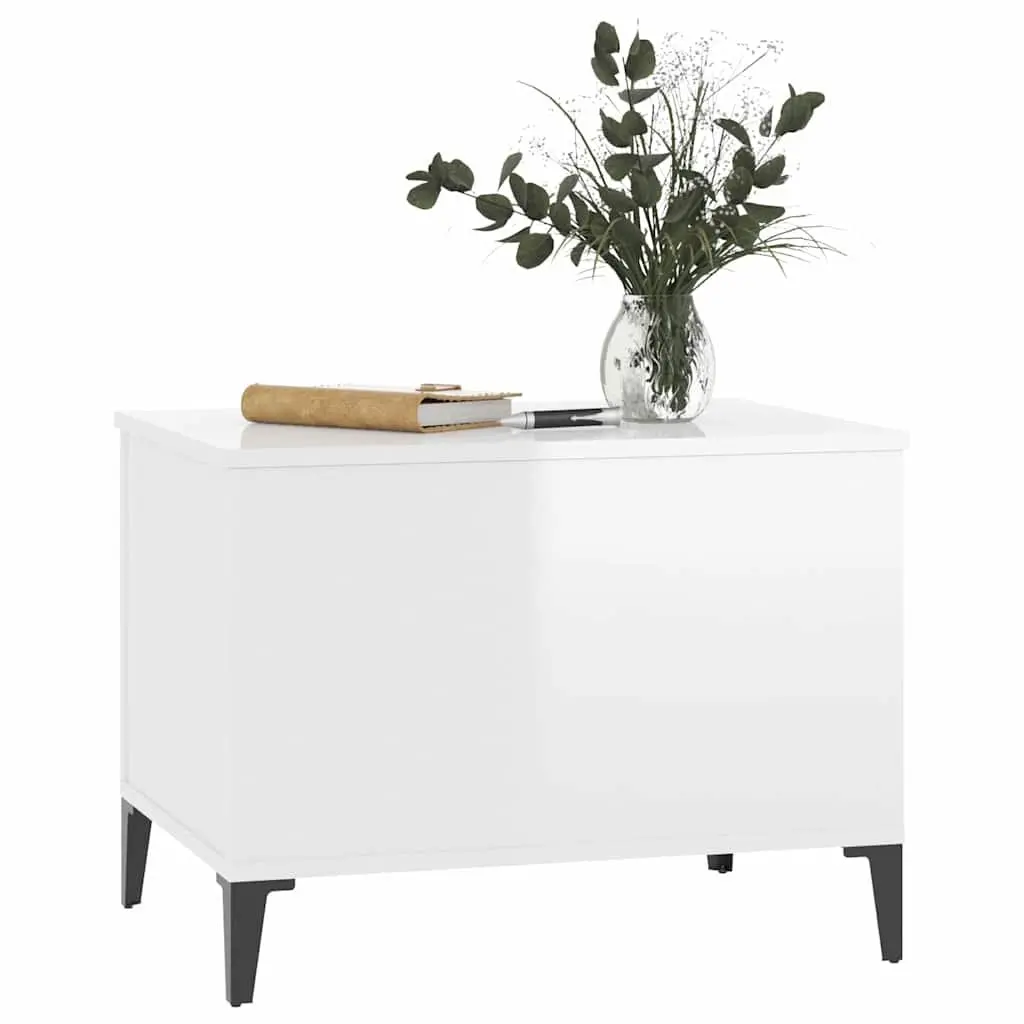 Coffee Table Engineered Wood 60x44.5x45 cm White