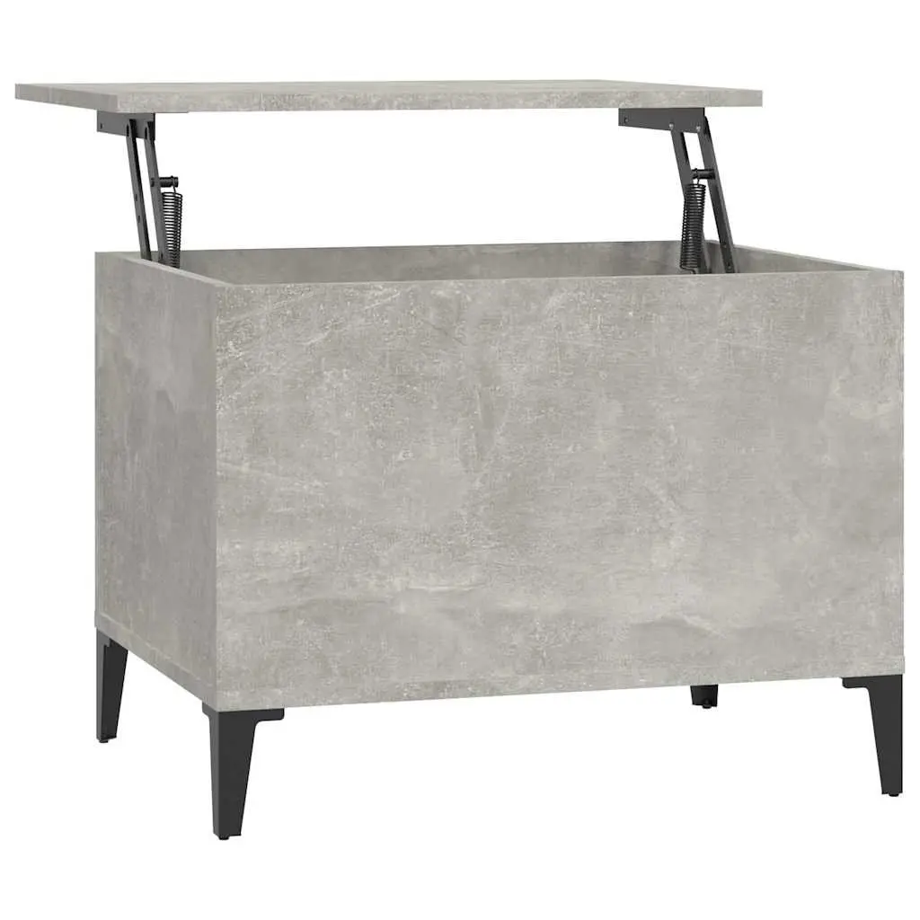 Lift Top Coffee Table with Storage Grey Wood
