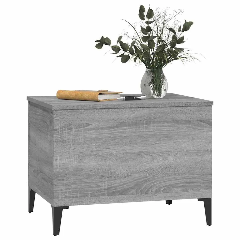 Grey Lift-Top Coffee Table with Storage