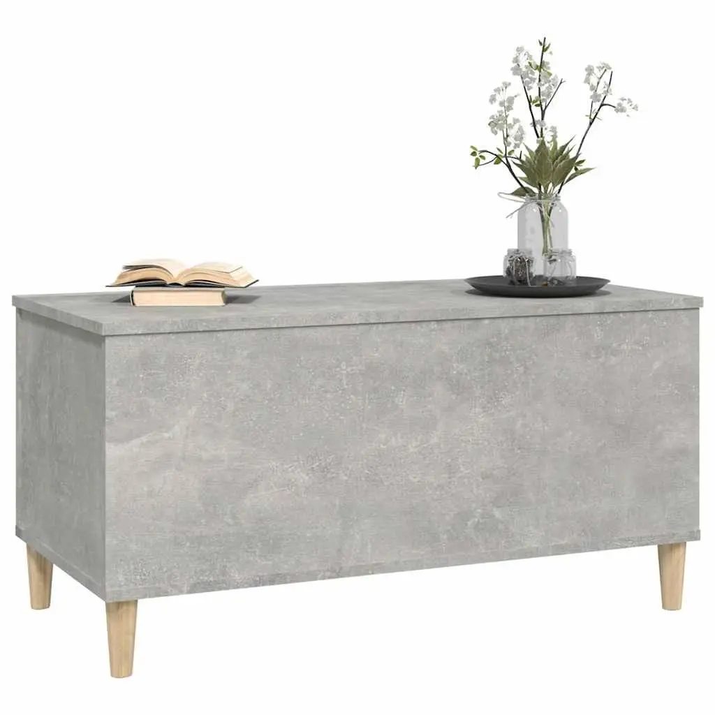 Grey Engineered Wood Lift Top Coffee Table with Storage