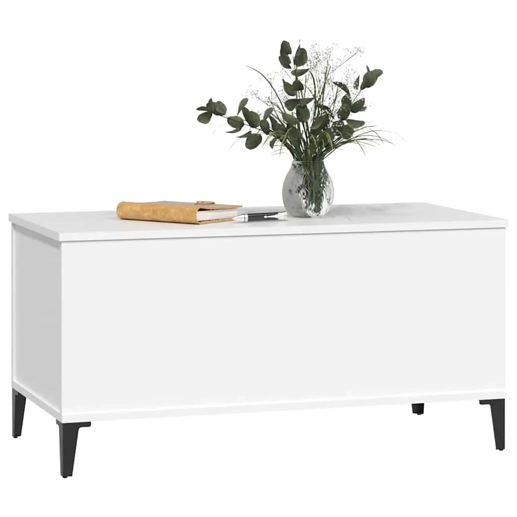 White Lift-Top Coffee Table with Storage