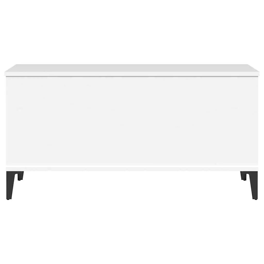 White Lift-Top Coffee Table with Storage