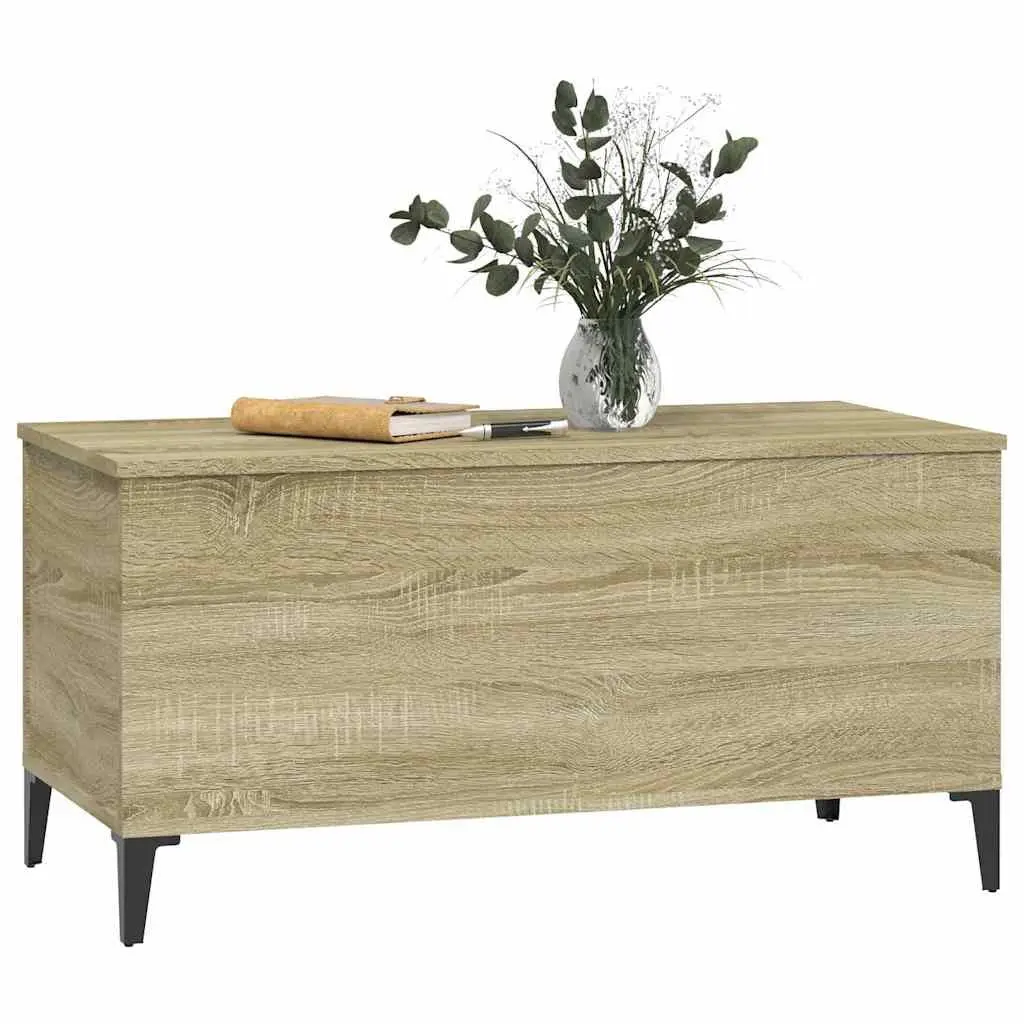 Brown Coffee Table with Lift-Top Storage