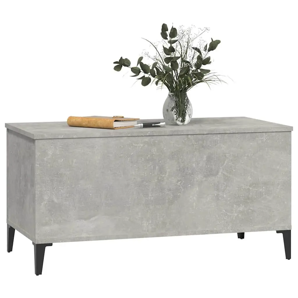 Lift-Top Coffee Table Engineered Wood Grey 90L x 44.5W x 45H cm