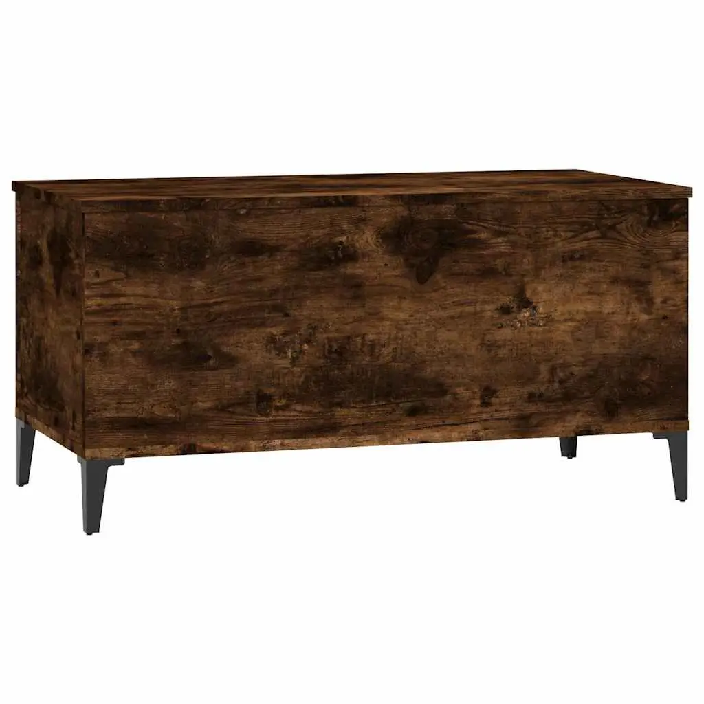 Brown Lift-Top Coffee Table with Hidden Storage