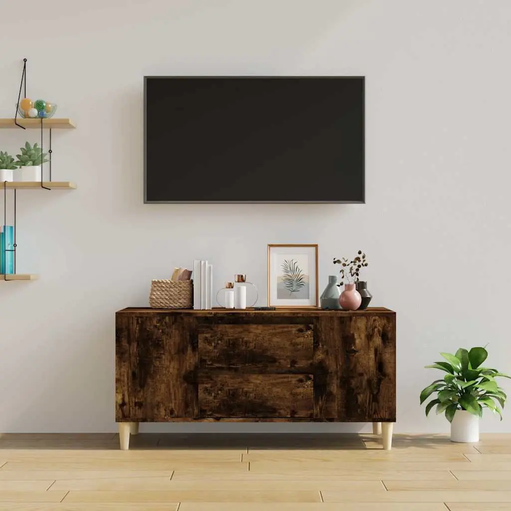 TV Cabinet Engineered Wood 102x44.5x50 cm Brown
