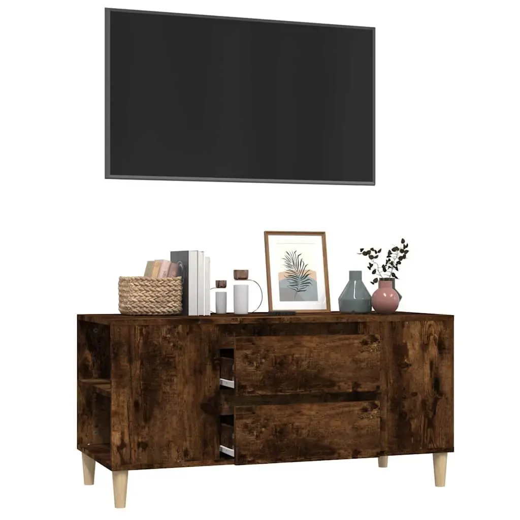 TV Cabinet Engineered Wood 102x44.5x50 cm Brown