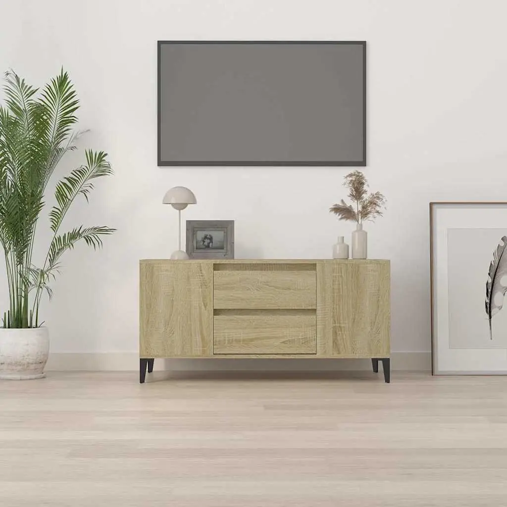 Engineered Wood TV Cabinet in Sonoma Oak Brown