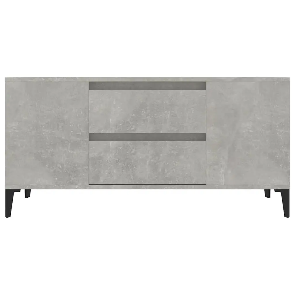 Grey TV Cabinet 102x44.5x50 cm Engineered Wood