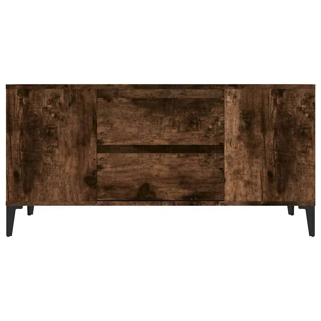 Engineered Wood Brown TV Cabinet for Living Room Storage