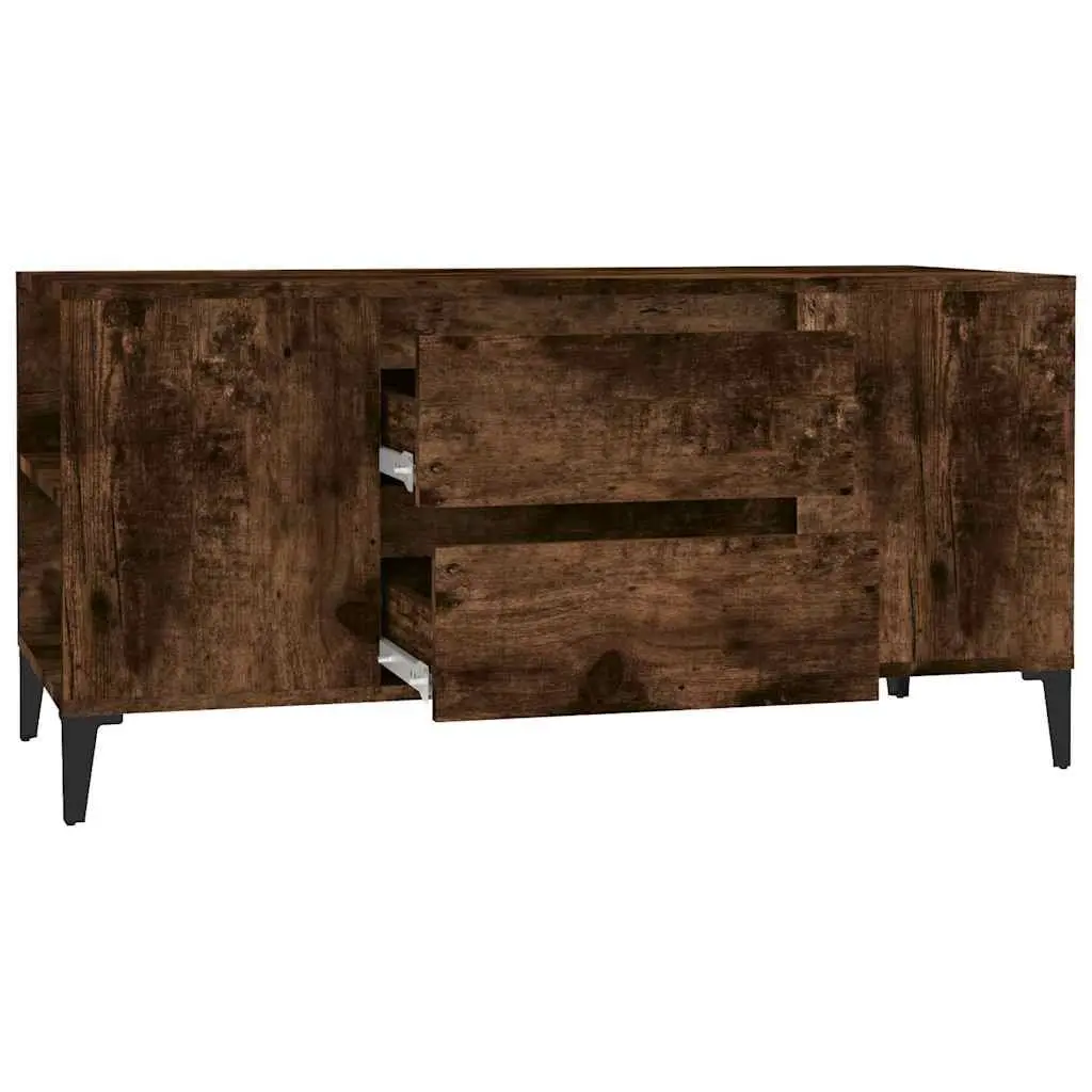 Engineered Wood Brown TV Cabinet for Living Room Storage