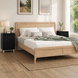 Stylish Black Bedside Cabinet Set - 40x35x70 cm
