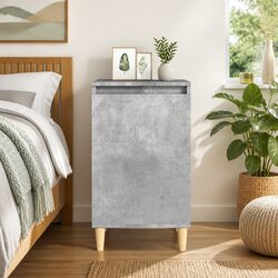 Contemporary Grey Bedside Cabinet 40x35x70 cm