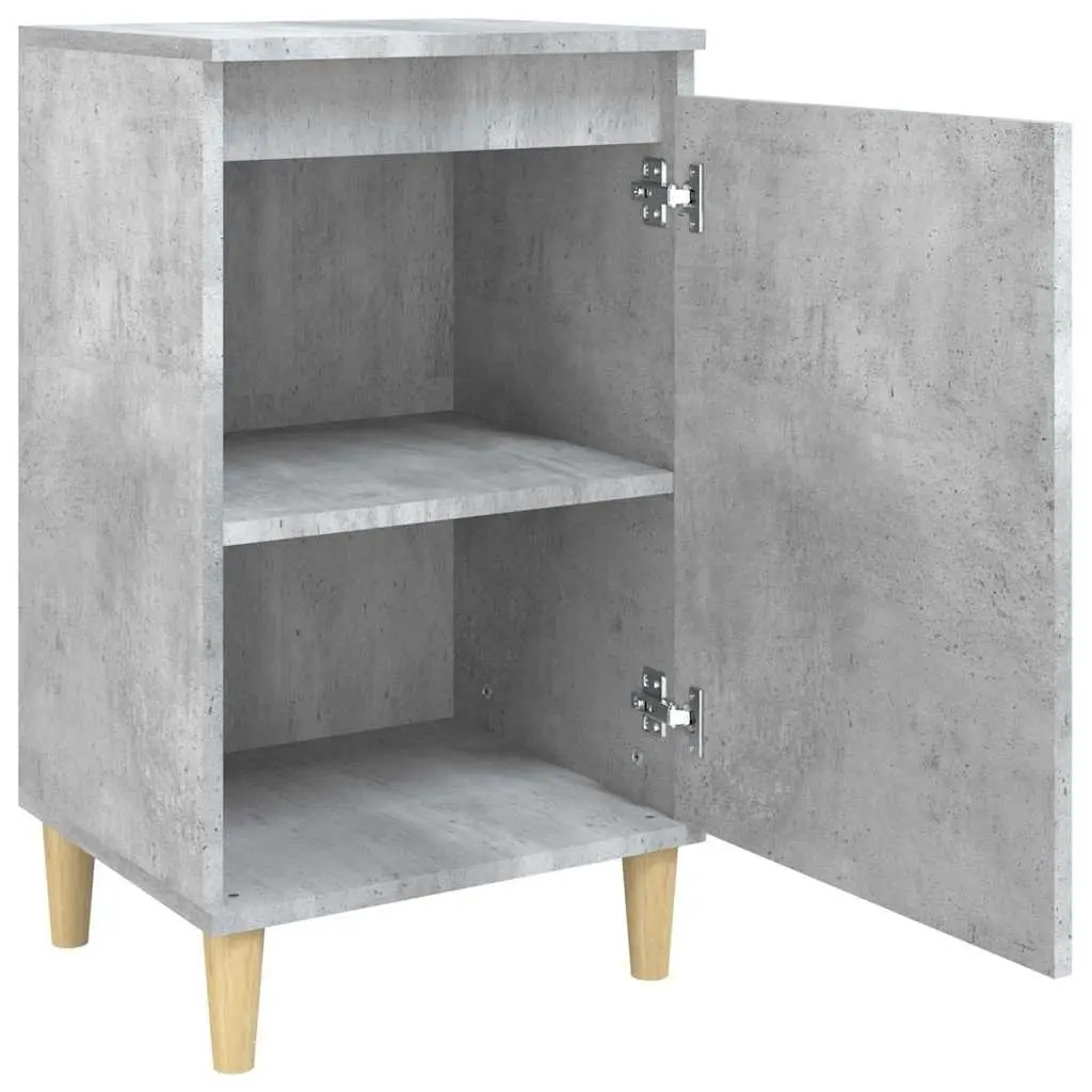 Grey Bedside Cabinets 2 pcs 40x35x70 cm