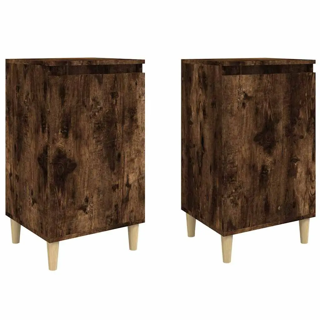 Brown Bedside Cabinets, 40x35x70cm, 2 pcs