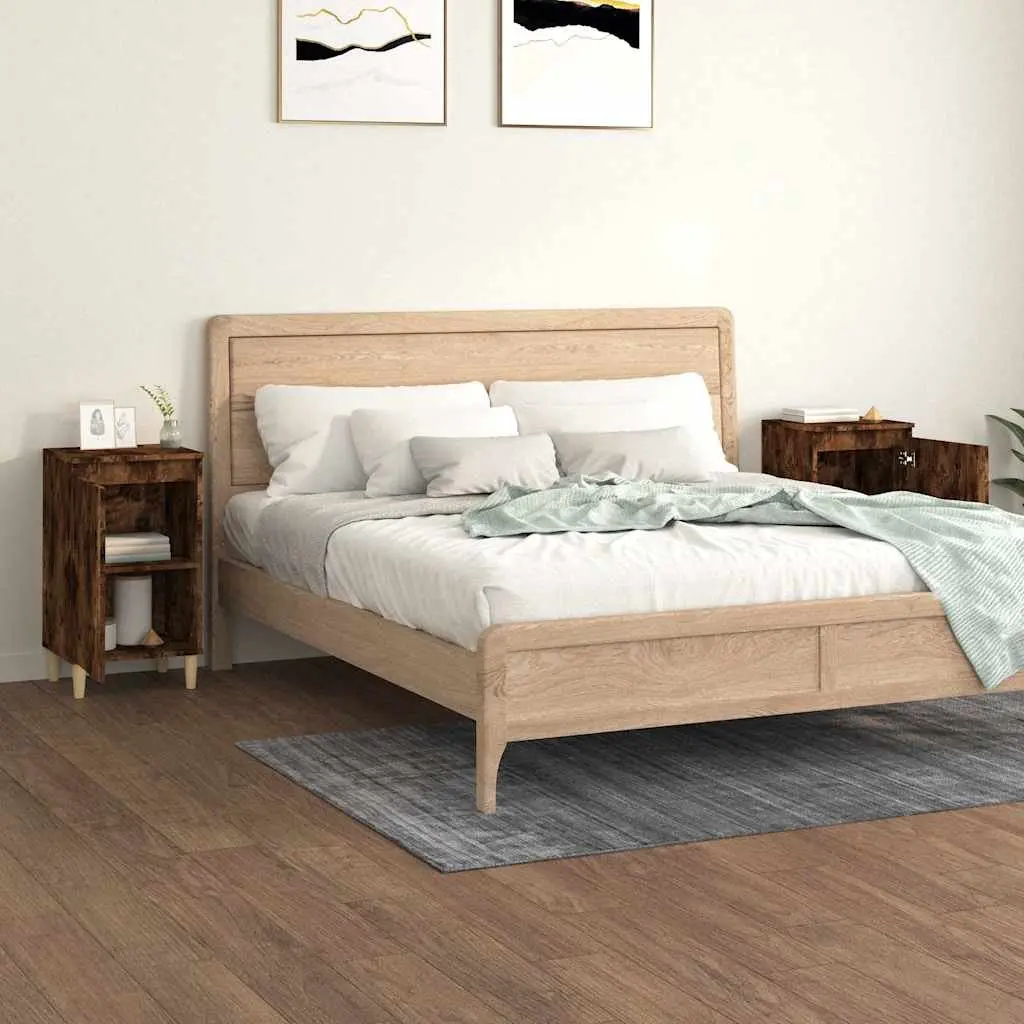 Brown Bedside Cabinets, 40x35x70cm, 2 pcs