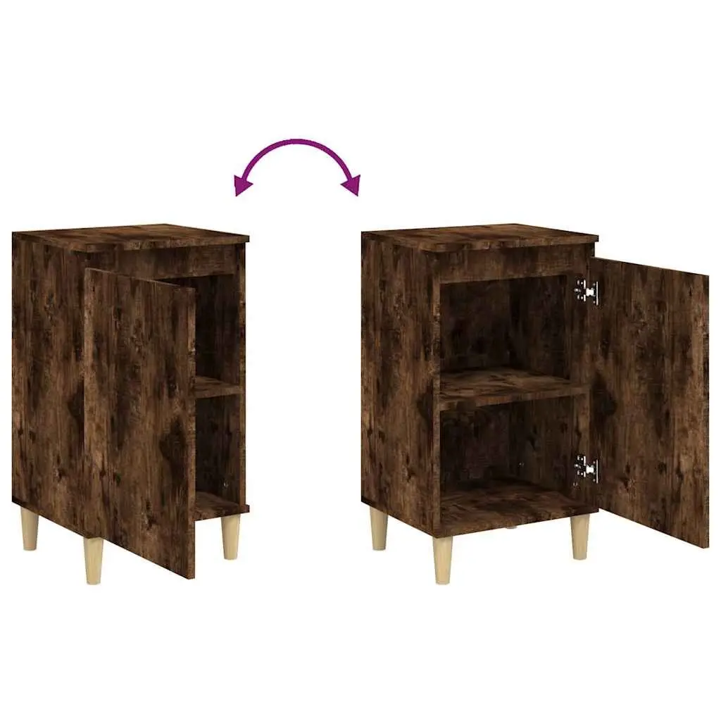 Brown Bedside Cabinets, 40x35x70cm, 2 pcs