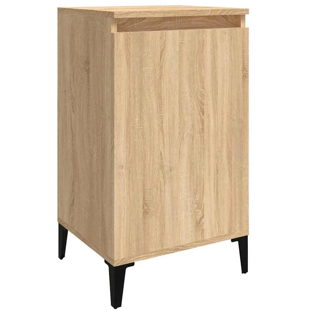 Brown Nightstand Set of 2 with Engineered Wood